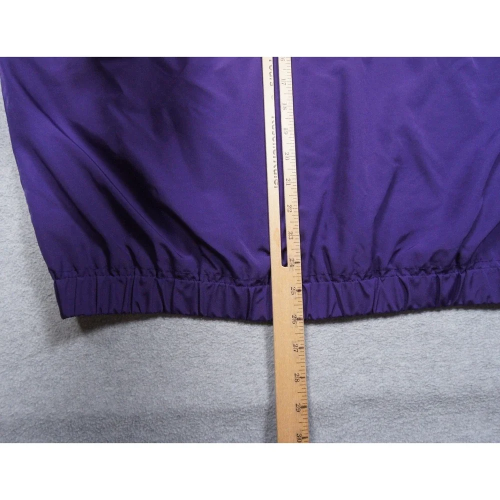 University of Washington Jacket Mens Large Purple Windbreaker College Huskies